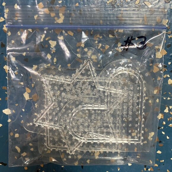 Beads Fuse Pegboards Kit Set Pearler Crafts Kids Melting Melty & Geometric Board - Picture 4 of 6